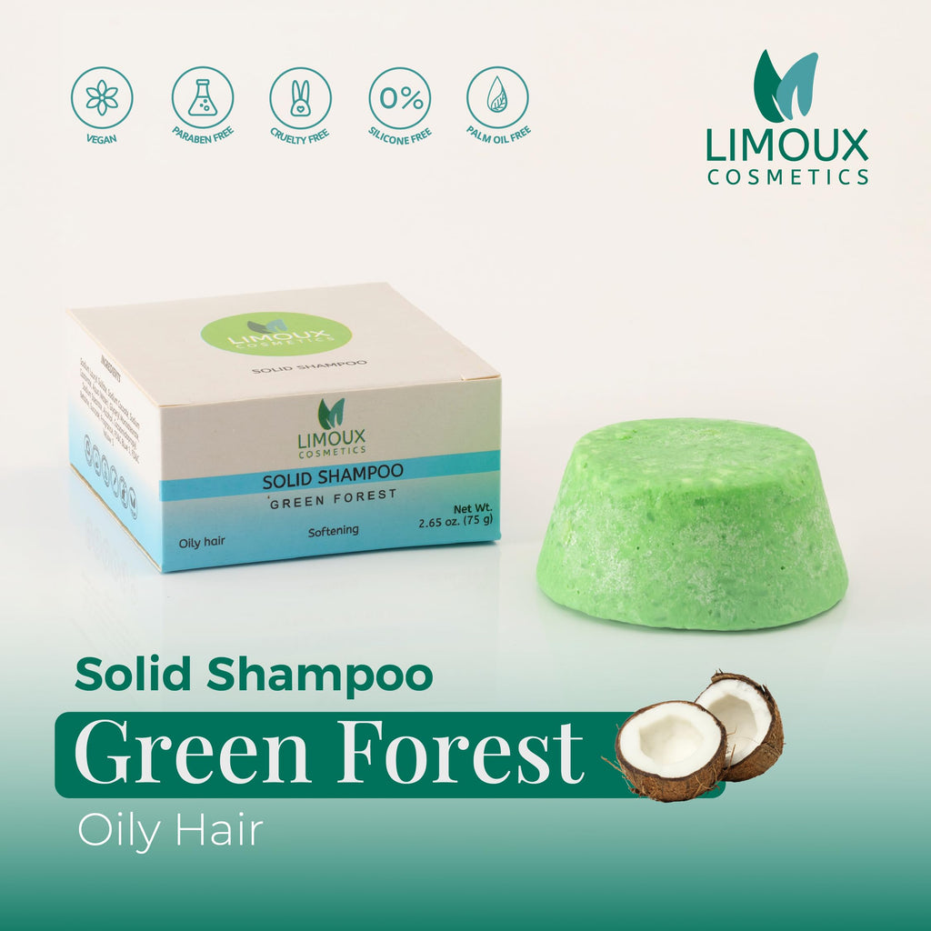 Limoux Cosmetics Solid Shampoo Bar for Normal to Oily Hair – Brightening, Nourishing & Softening | 2.65 oz | Paraben Free, Cruelty Free, Vegan, Eco Friendly, Zero Waste