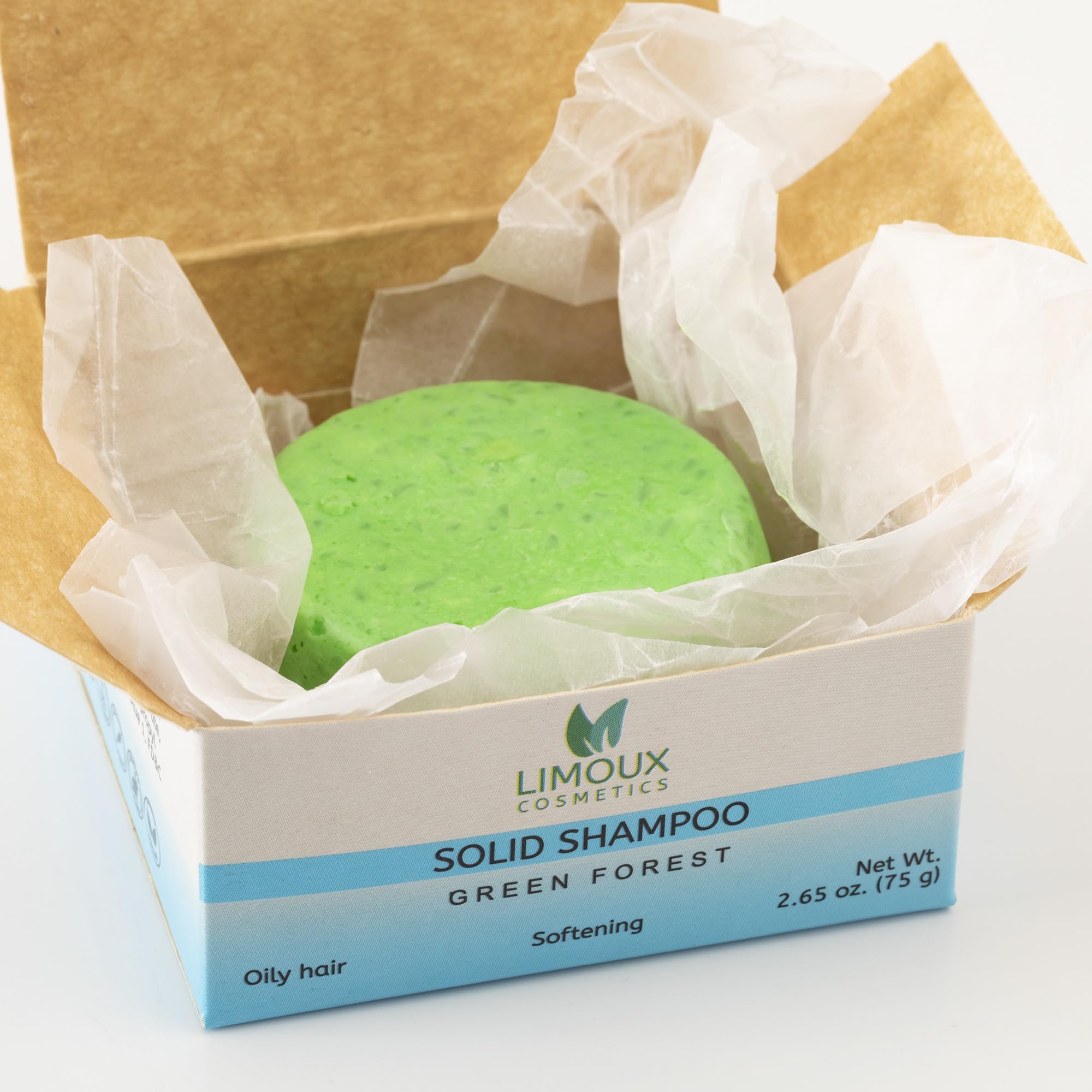 Limoux Cosmetics Solid Shampoo Bar for Normal to Oily Hair – Brightening, Nourishing & Softening | 2.65 oz | Paraben Free, Cruelty Free, Vegan, Eco Friendly, Zero Waste