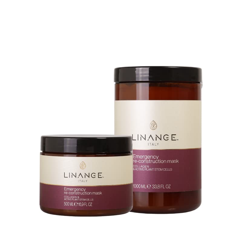 LINANGE Emergency Reconstruction Mask for Very Damaged Hair - Deep Repair & Nourishment (1000ml / 33.8 oz)