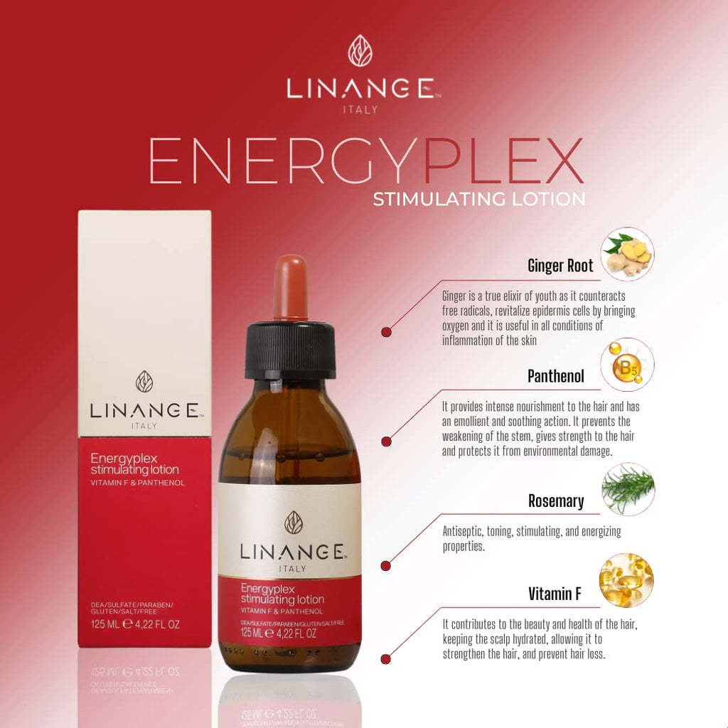 Linange Energyplex Stimulating Lotion – Anti-Hair Loss, 4.22 fl oz / 125 ml