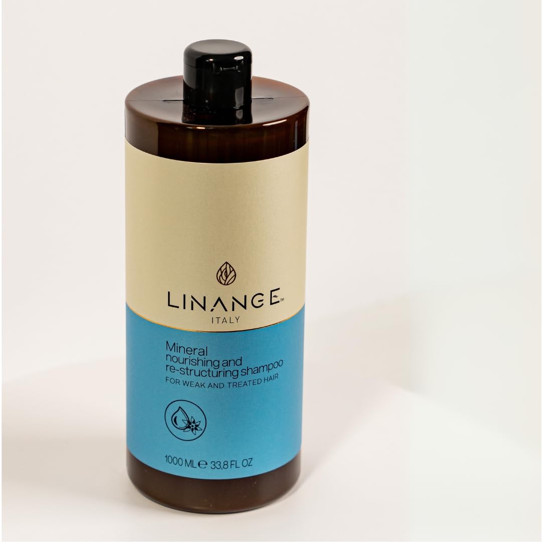 LINANGE Mineral Nourishing & Restructuring Shampoo – 1000ml for Stressed Hair