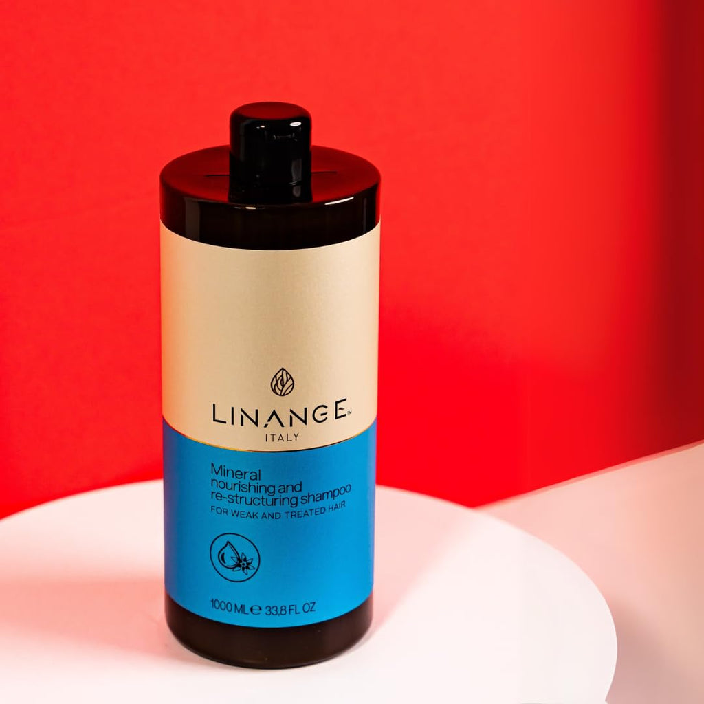 LINANGE Mineral Nourishing & Restructuring Shampoo – 1000ml for Stressed Hair