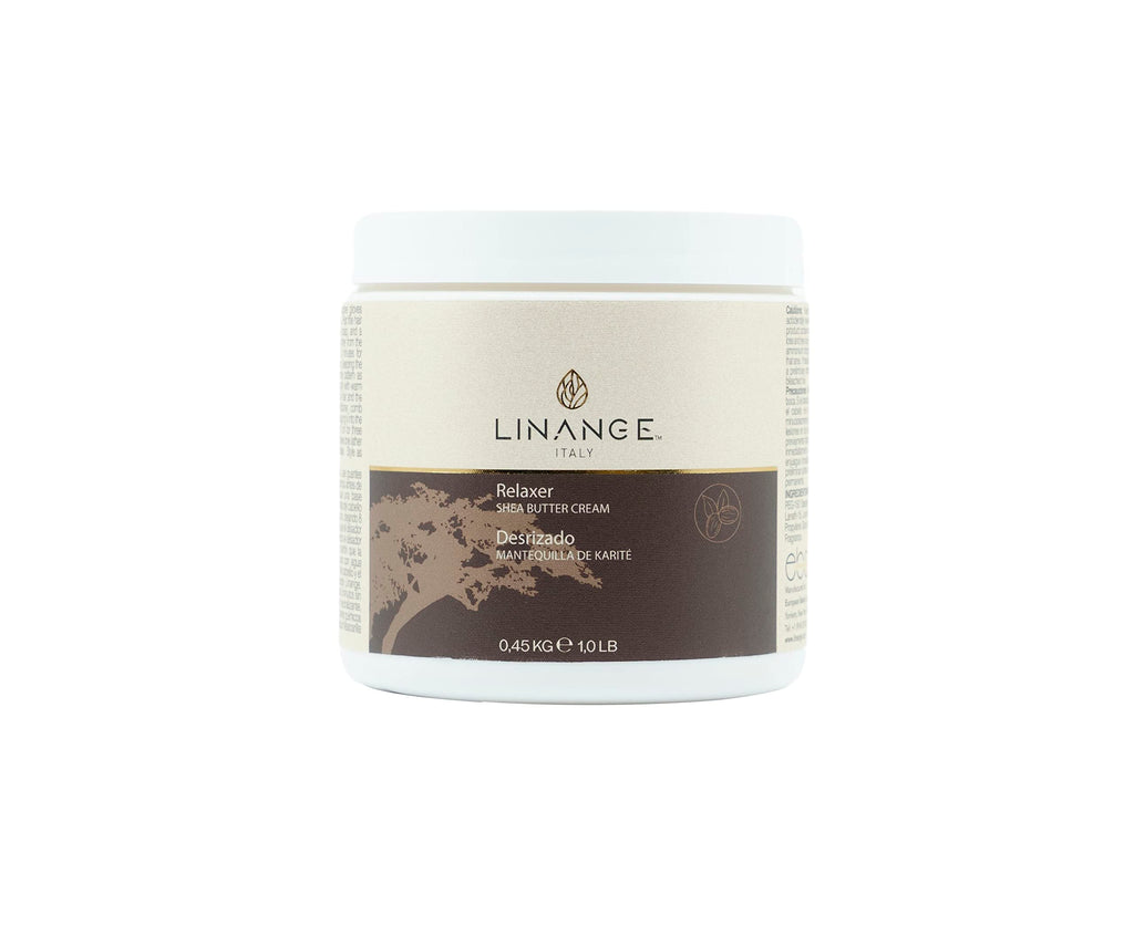 Linange Relaxer with Shea Butter 1 lb – Permanently Straighten Hair with Nourishing Shea & Sunflower Oil