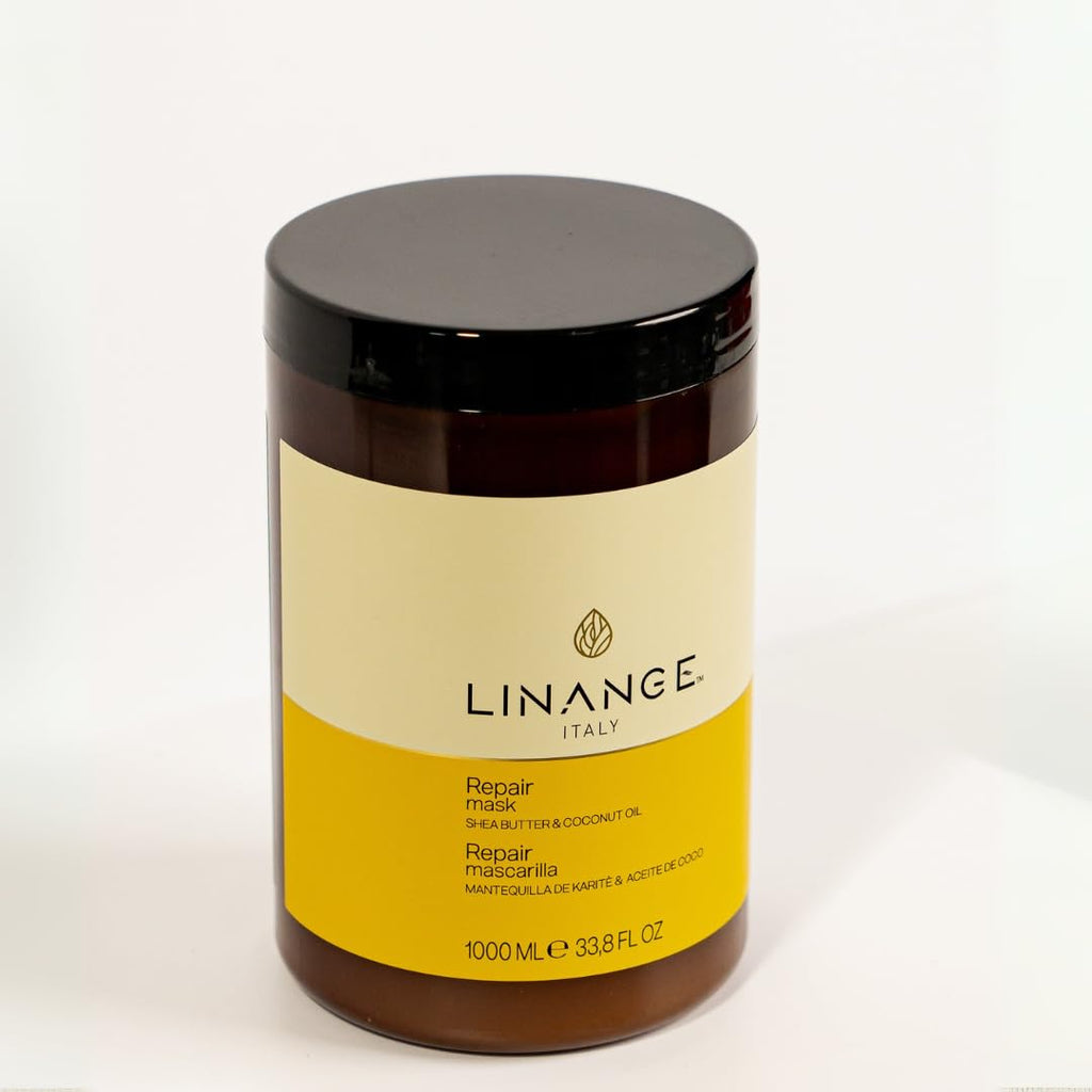 LINANGE Repair Mask with Shea Butter & Coconut Oil – Deep Nourishing Hair Treatment (33.8 oz)