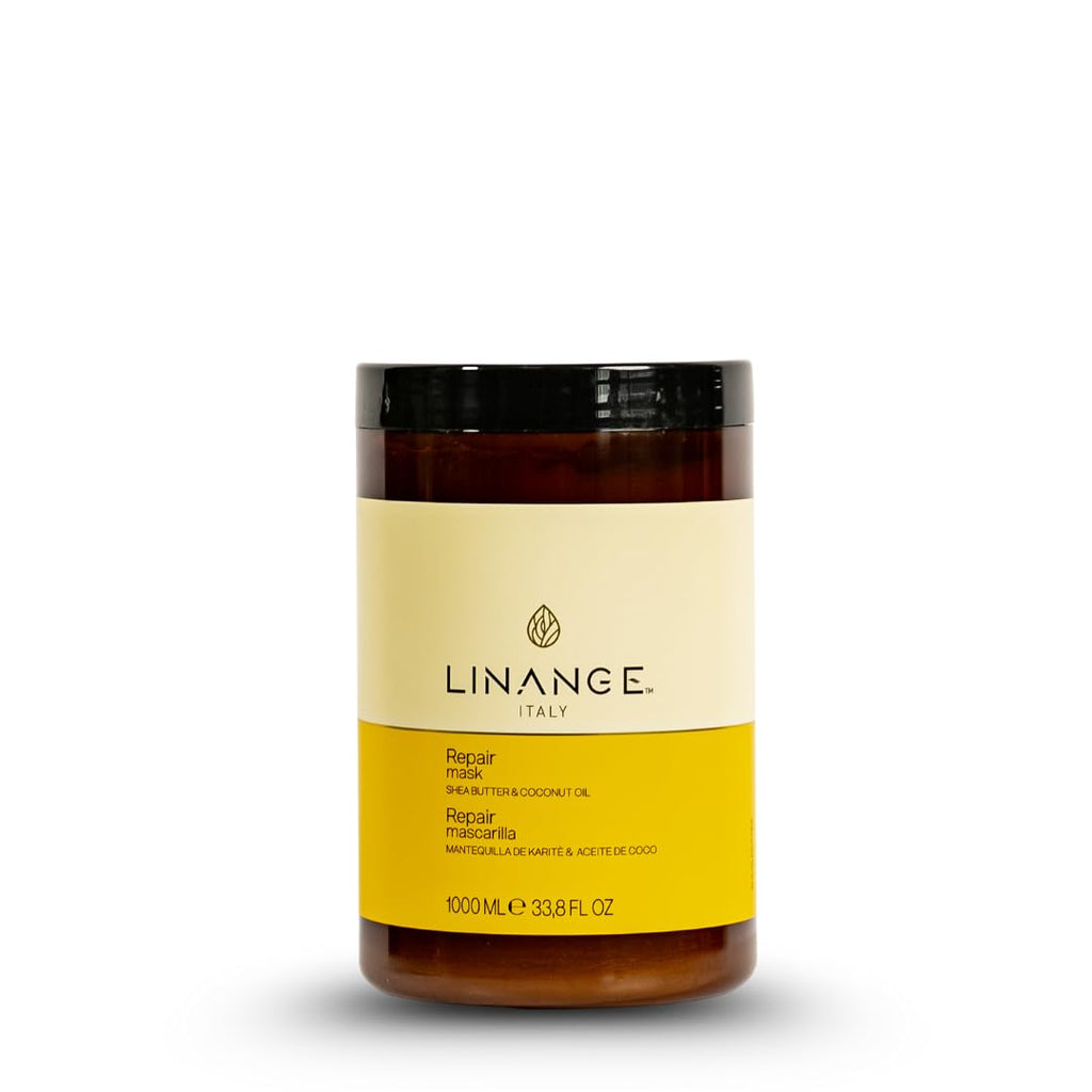 LINANGE Repair Mask with Shea Butter & Coconut Oil – Deep Nourishing Hair Treatment (33.8 oz)