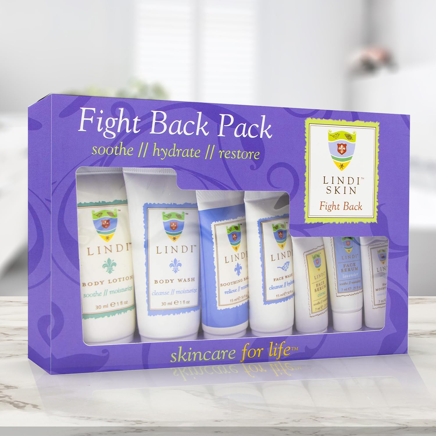 Lindi Skin Fight Back Pack – Starter Kit for Sensitive Skin & Cancer Care Support