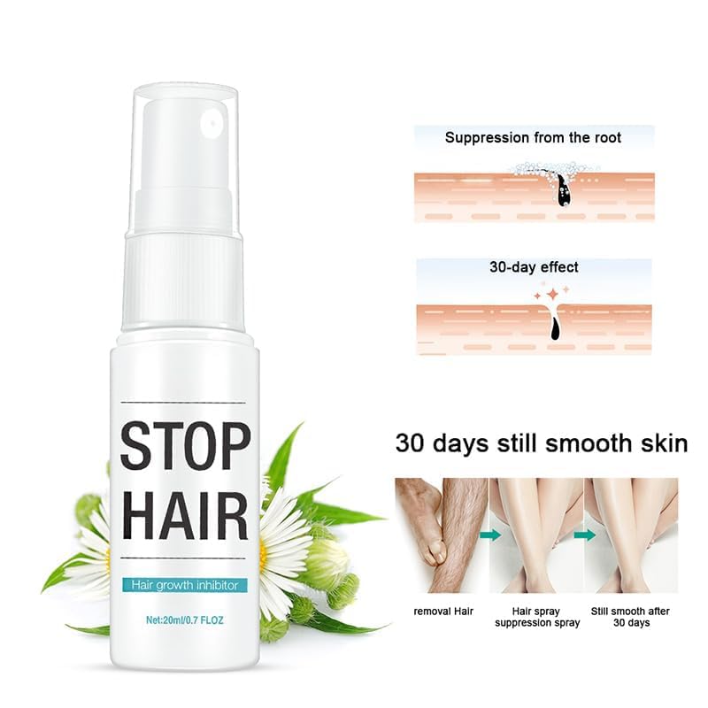 LINEDSON 20ml Hair Growth Inhibitor Spray – Gentle, Pain-Free Hair Management