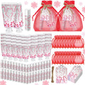 Linyuthia 24 Sets Candy Cane Hand Cream & Lip Balm Gift Set – Christmas & Wedding Favors