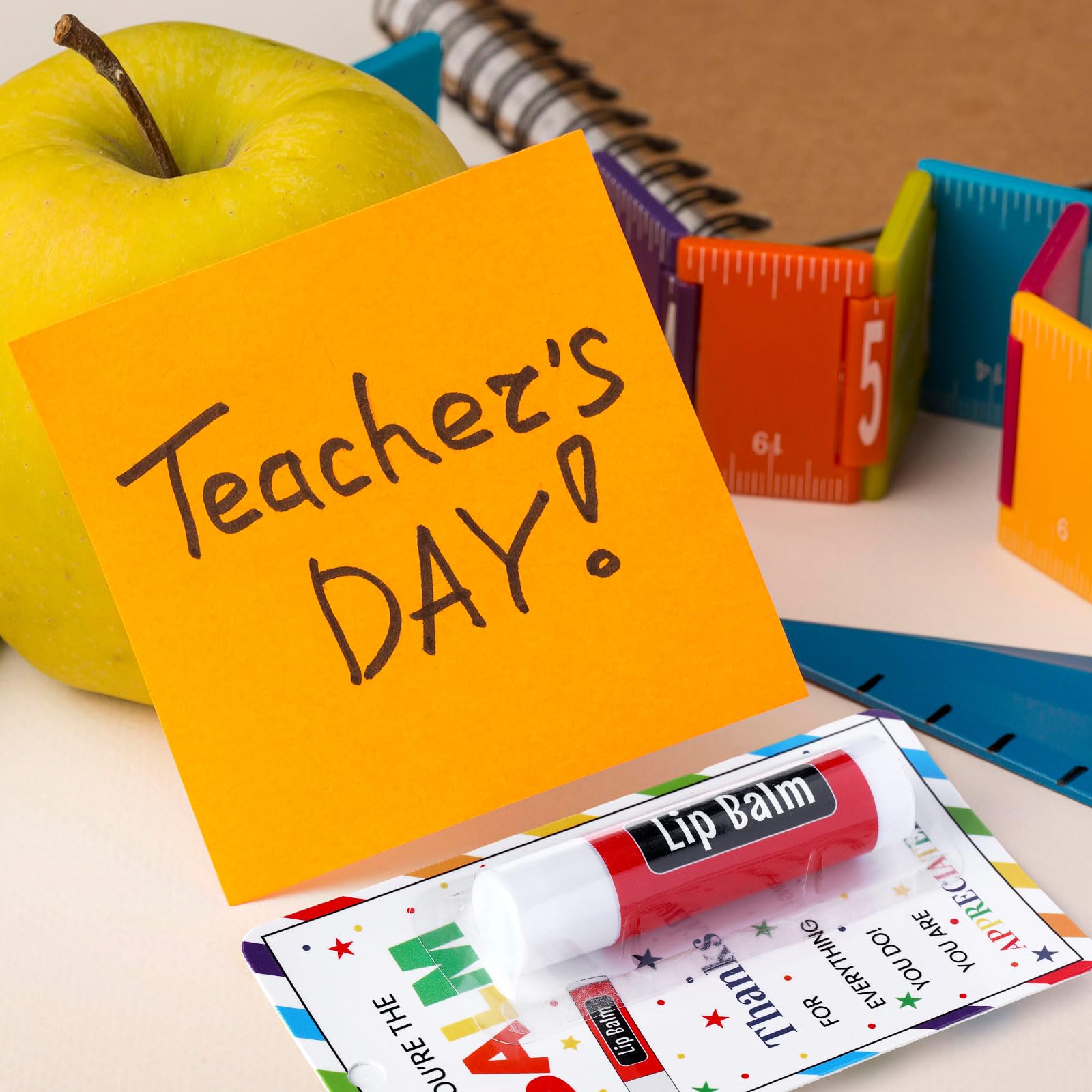 Linyuthia 30 Pack Teacher Appreciation Lip Balms – Bulk Gifts for Teachers, Staff & Volunteers