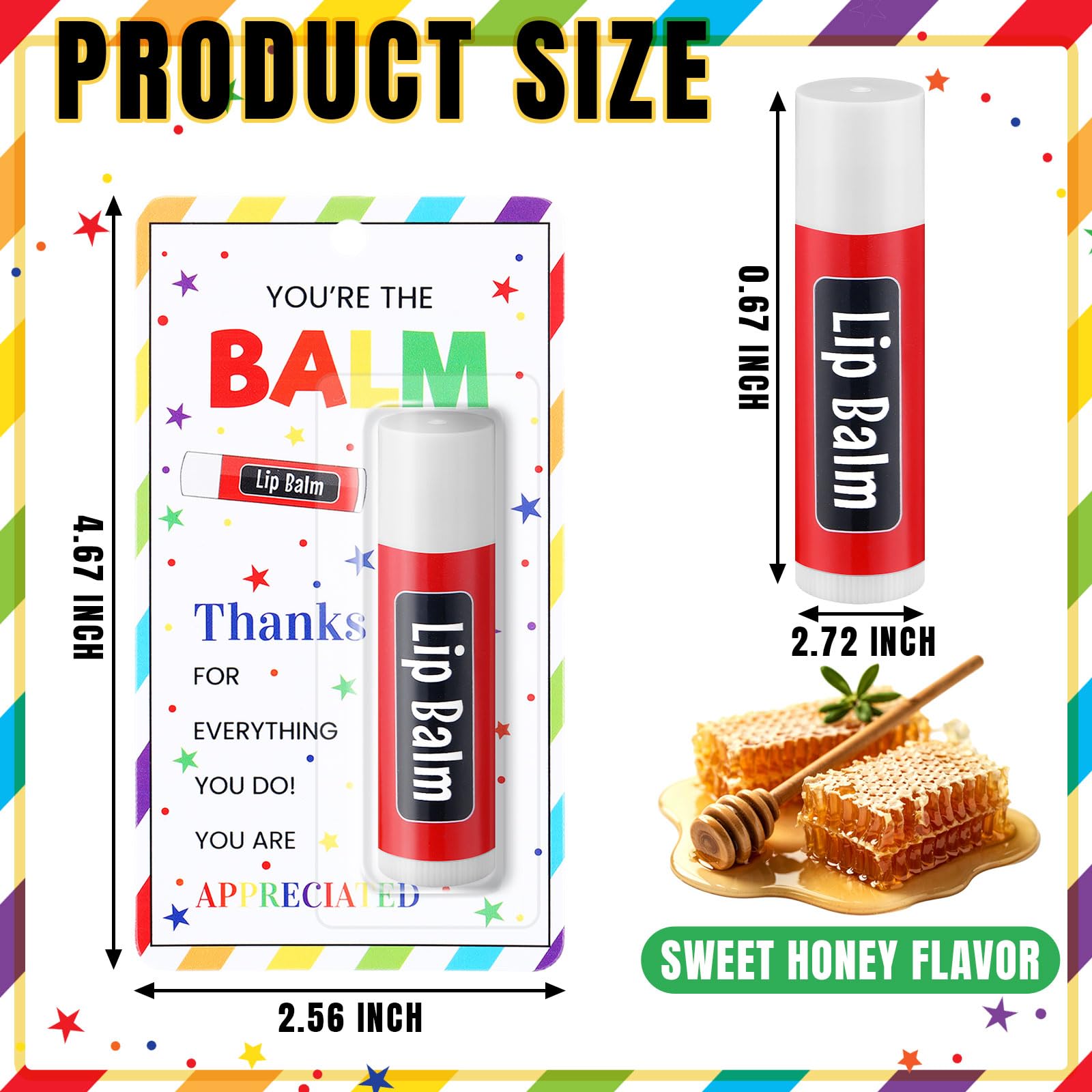 Linyuthia 30 Pack Teacher Appreciation Lip Balms – Bulk Gifts for Teachers, Staff & Volunteers