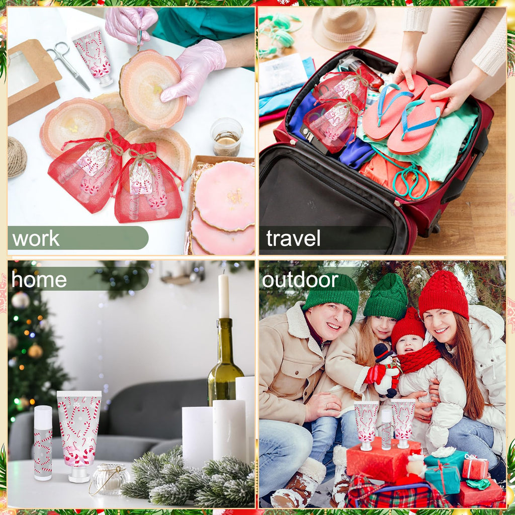 Linyuthia 48-Set Candy Cane Hand Cream & Lip Balm Gift Set