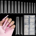 LIONVISON 3XL Coffin Nail Tips – 504 PCS, Extra Long Press-On Gel Nails for Home DIY