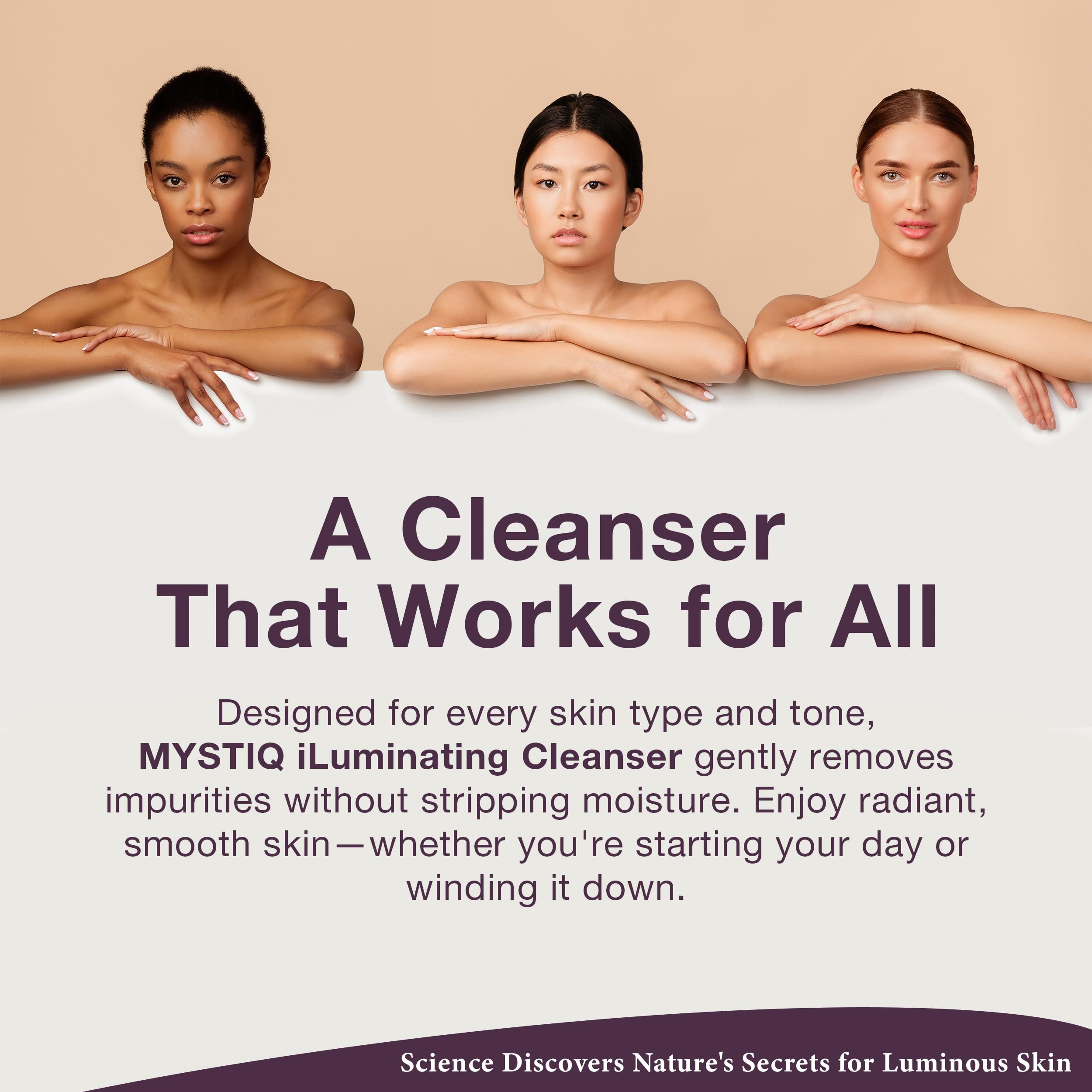 Lira Clinical MYSTIQ iLuminating Cleanser — Gentle Moisturizing Face Wash with Vitamin C & Orange Plant Stem Cells