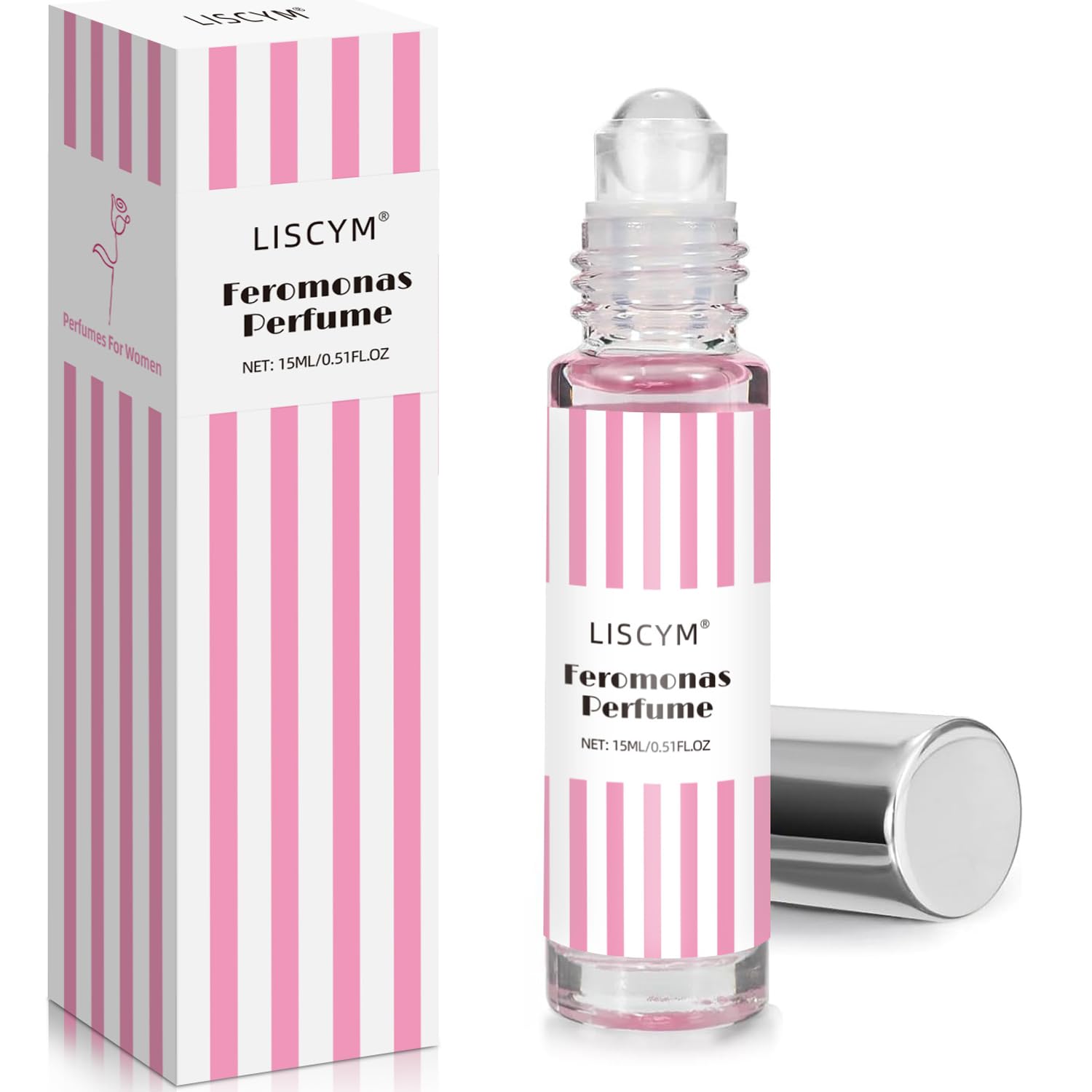 Liscym Pheromones Perfume for Women – Long-Lasting Roll-On Fragrance Oil (15 ml) Travel Size