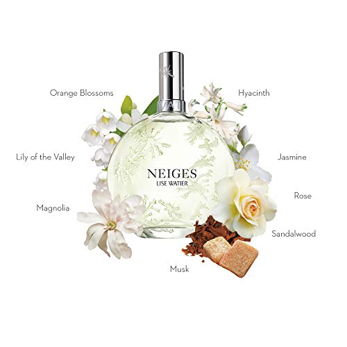 Lise Watier Neiges Eau de Toilette Spray – 3.34 fl oz | Fresh White Flower Fragrance