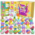 Lisotera 32-Pack Kids Bath Bombs with Surprise Inside – Colorful Fizz and Hidden Toys