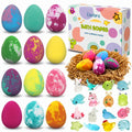 Lisotera Dino Egg Bath Bombs with Toys – 12Pcs Kids Gift Set