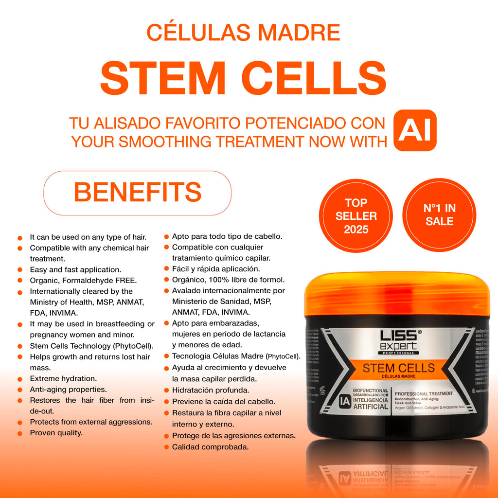 Liss Expert Hair Treatment Set – Stem Cells Express + Divine Oil, 2-Piece (8.45 oz + 1.69 oz)