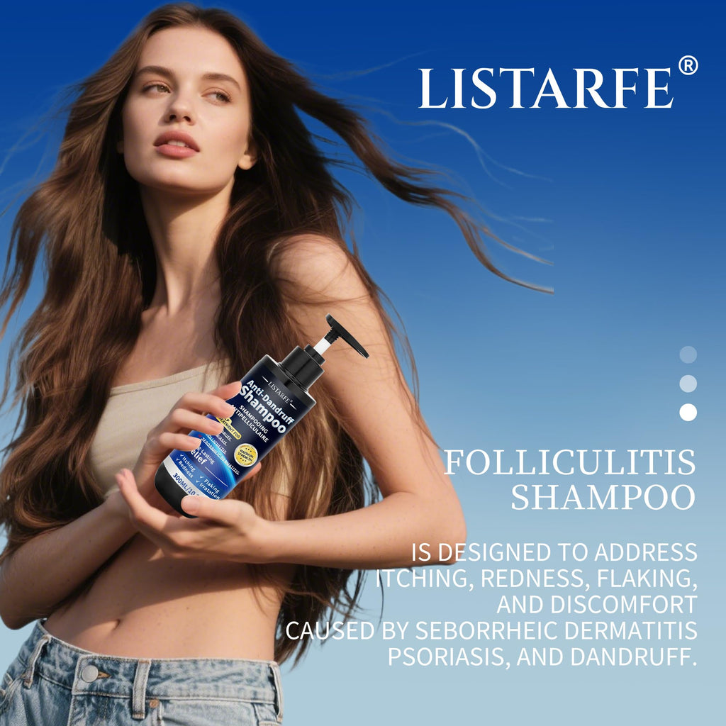 Listarfe Dandruff Shampoo – Anti-Fungal Scalp Care for Dandruff, Psoriasis & Dermatitis 300ML