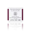 Little Seed Farm Cedar Vanilla All-Natural Deodorant Cream – Aluminum-Free, 2.4oz / 68g