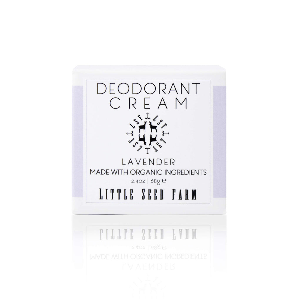 Little Seed Farm All Natural Lavender Deodorant Cream – Aluminum-Free, Baking Soda-Free, 68g (2.4oz)