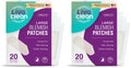 LivaClean Large Hydrocolloid Acne Patches – 20 Patches per Pack, Pack of 2