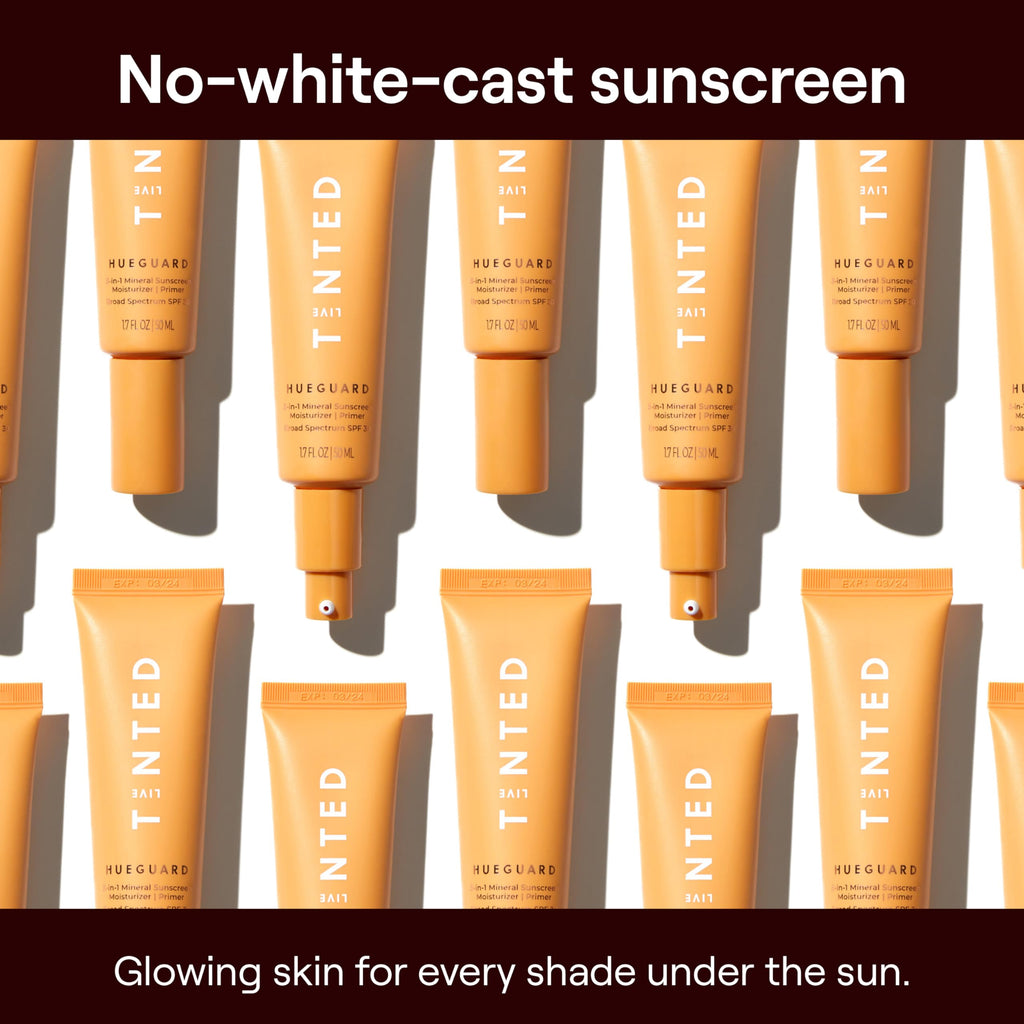 Live Tinted Hueguard 3-in-1 Mineral Sunscreen SPF 30 – Moisturizer & Primer for Face & Body, 1.7 oz