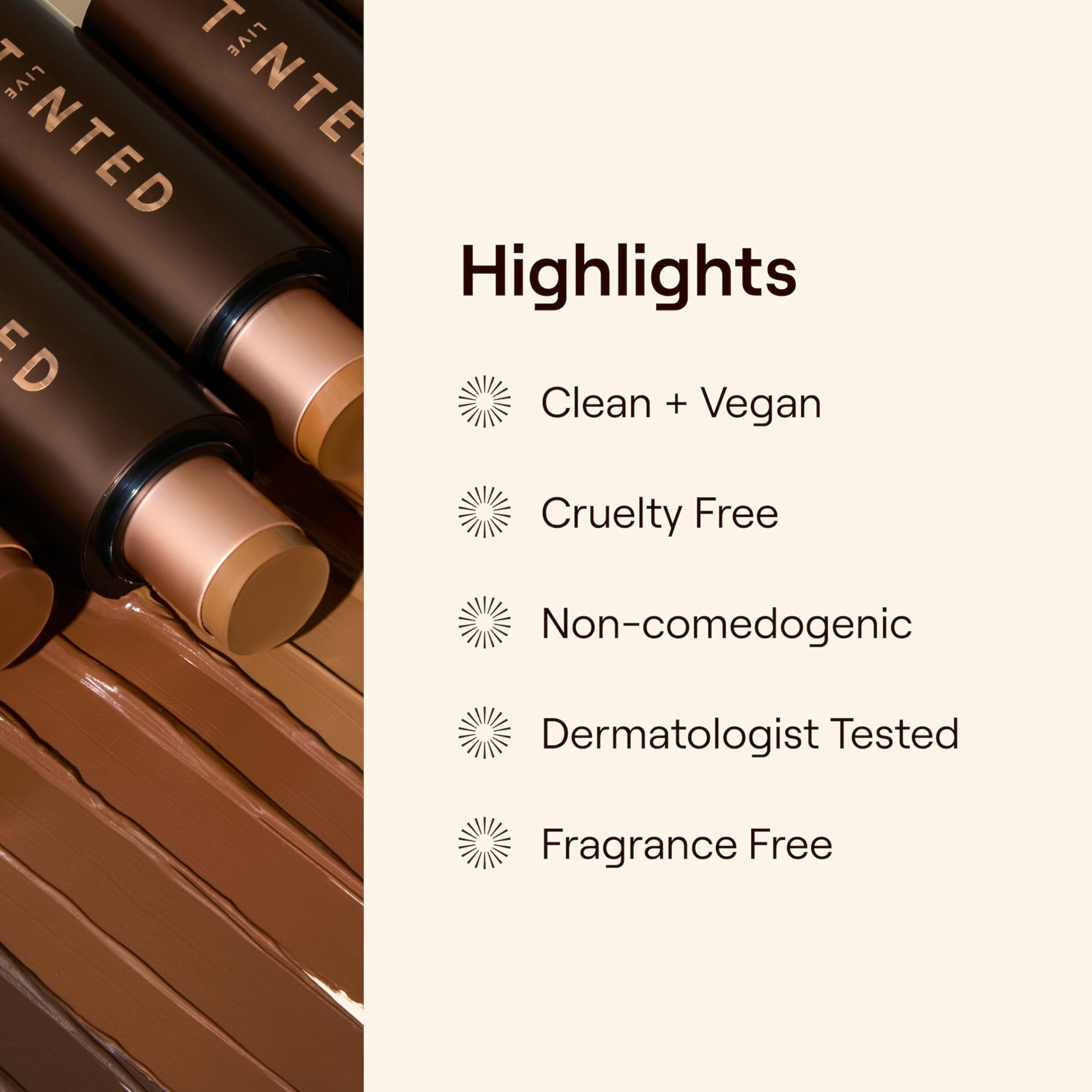 Live Tinted HUESTICK Complexion Stick - Medium-to-Full Coverage (Shade 01)