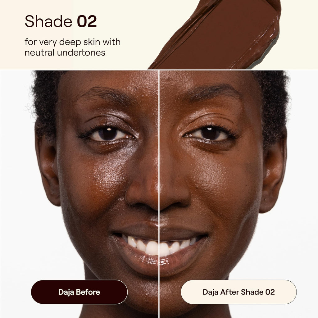 Live Tinted HUESTICK Complexion Stick - Shade 02 | Medium-to-Full Buildable Coverage, Soft Matte Finish