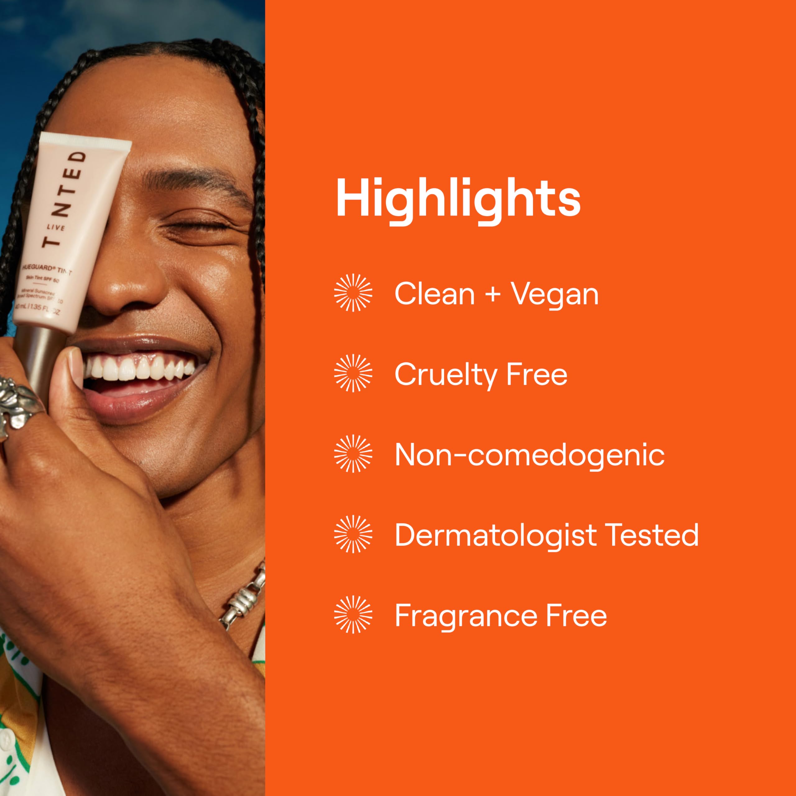 Live Tinted Hueguard SPF 50 Skin Tint - Shade 05 | Buildable Mineral Sunscreen, Hydration & Radiant Finish