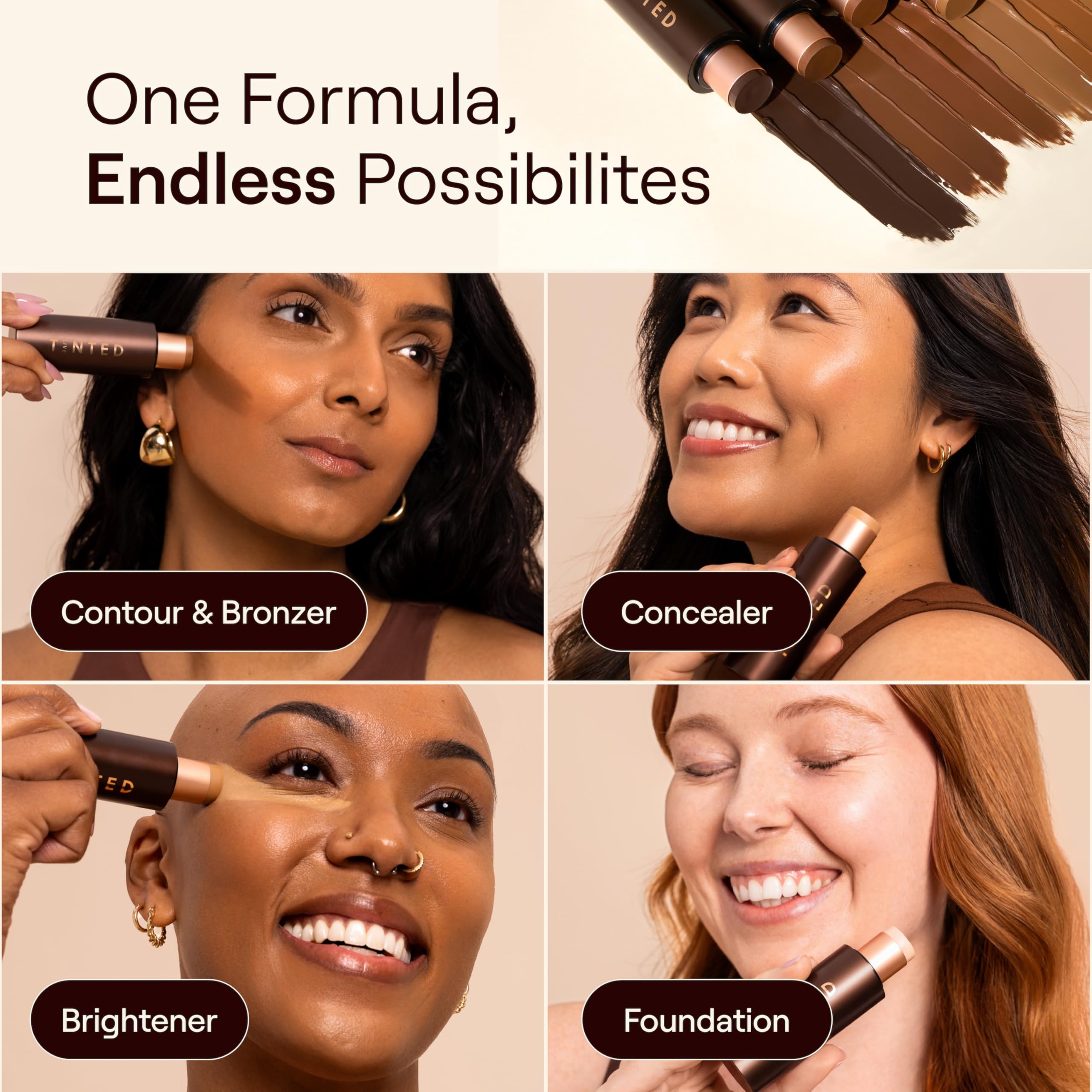Live Tinted HUESTICK Complexion Stick Shade 08 — Buildable Coverage & Soft Matte Finish