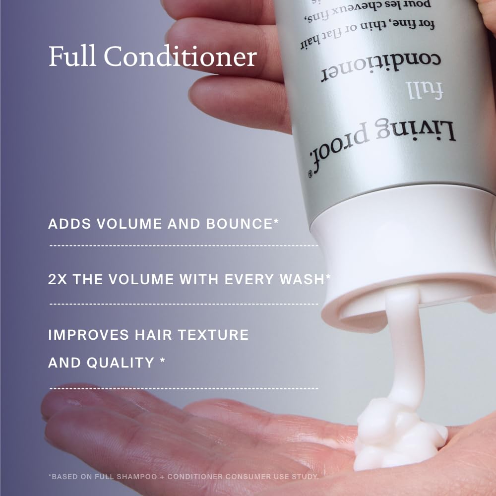 Living Proof Lasting Volume Holiday Kit: Jumbo Full Shampoo & Conditioner + Travel-Size Advanced Clean Dry Shampoo