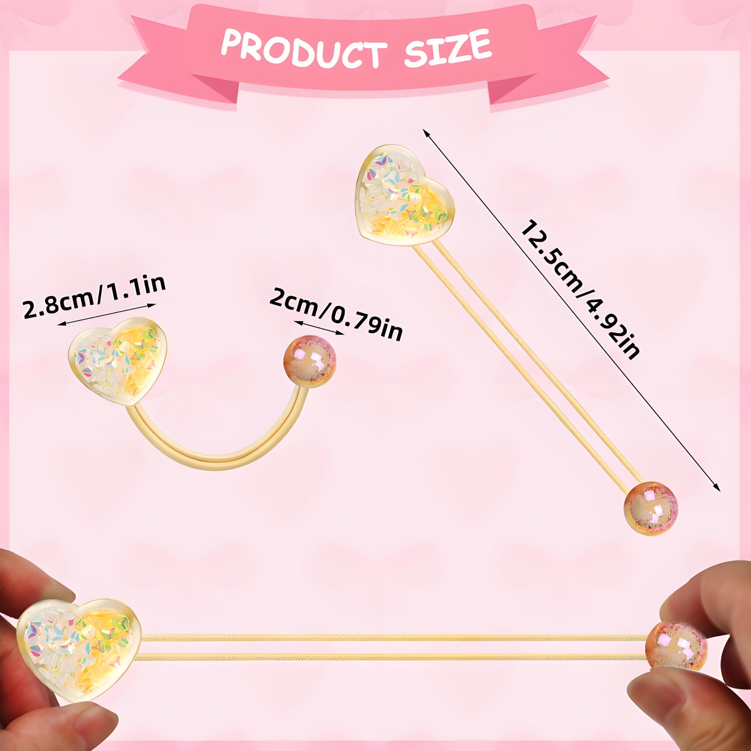 LIYAZHIL 12pcs Ball Charm Hair Ties for Little Girls – Colored Camellia Bead Ponytail Holders