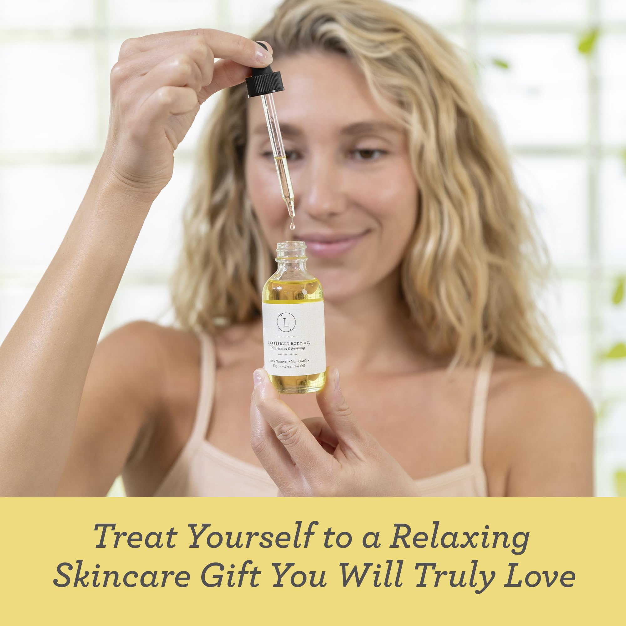 Lizush Luxury Citrus Spa Gift Set for Women - 9-Piece Self-Care Gift Box, Handmade in the USA