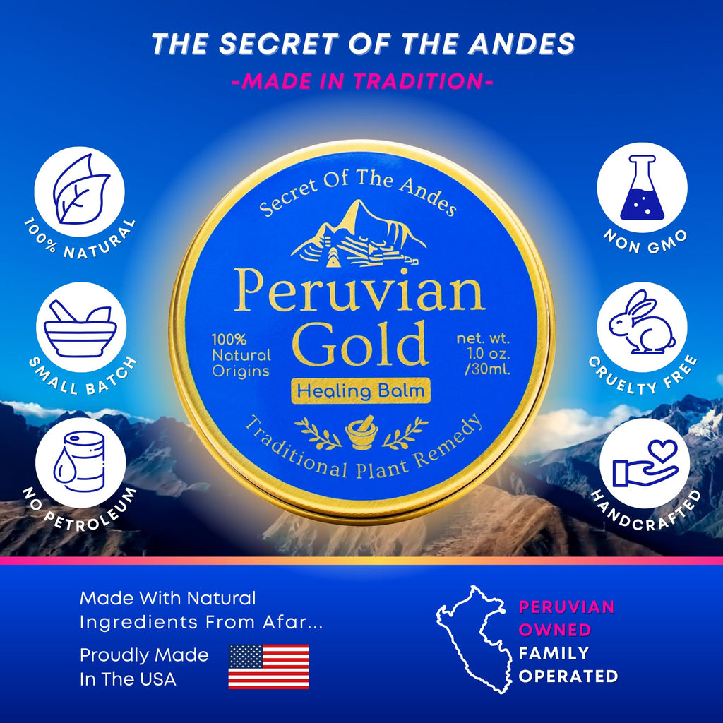 Llama Mama Peruvian Gold: All-Purpose Healing Balm | Organic, Fair-Trade, 2 oz