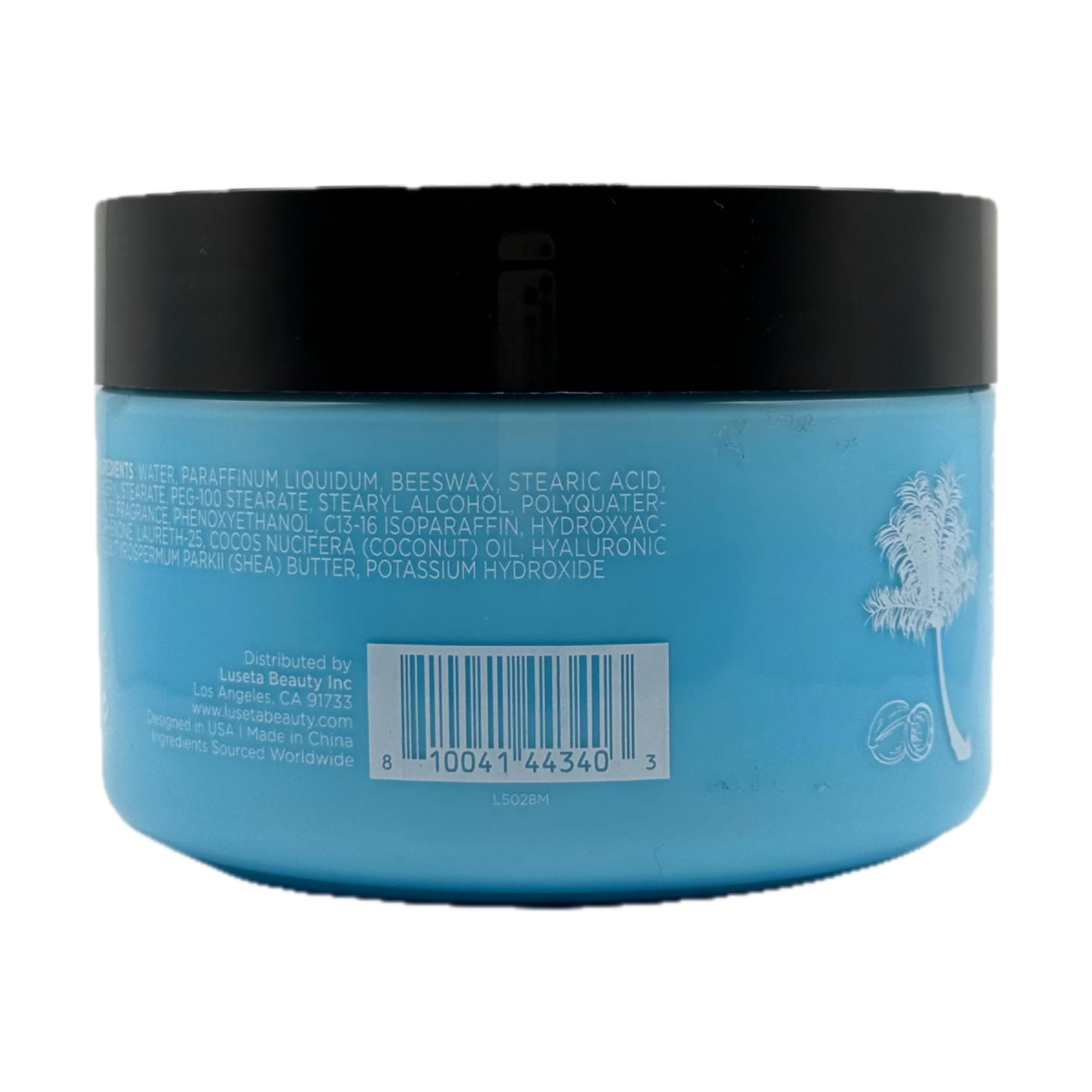 L LUSETA Coconut Milk & Hyaluronic Acid Body Butter – Hydrating, Non-Greasy Moisturizer, 16.9 oz