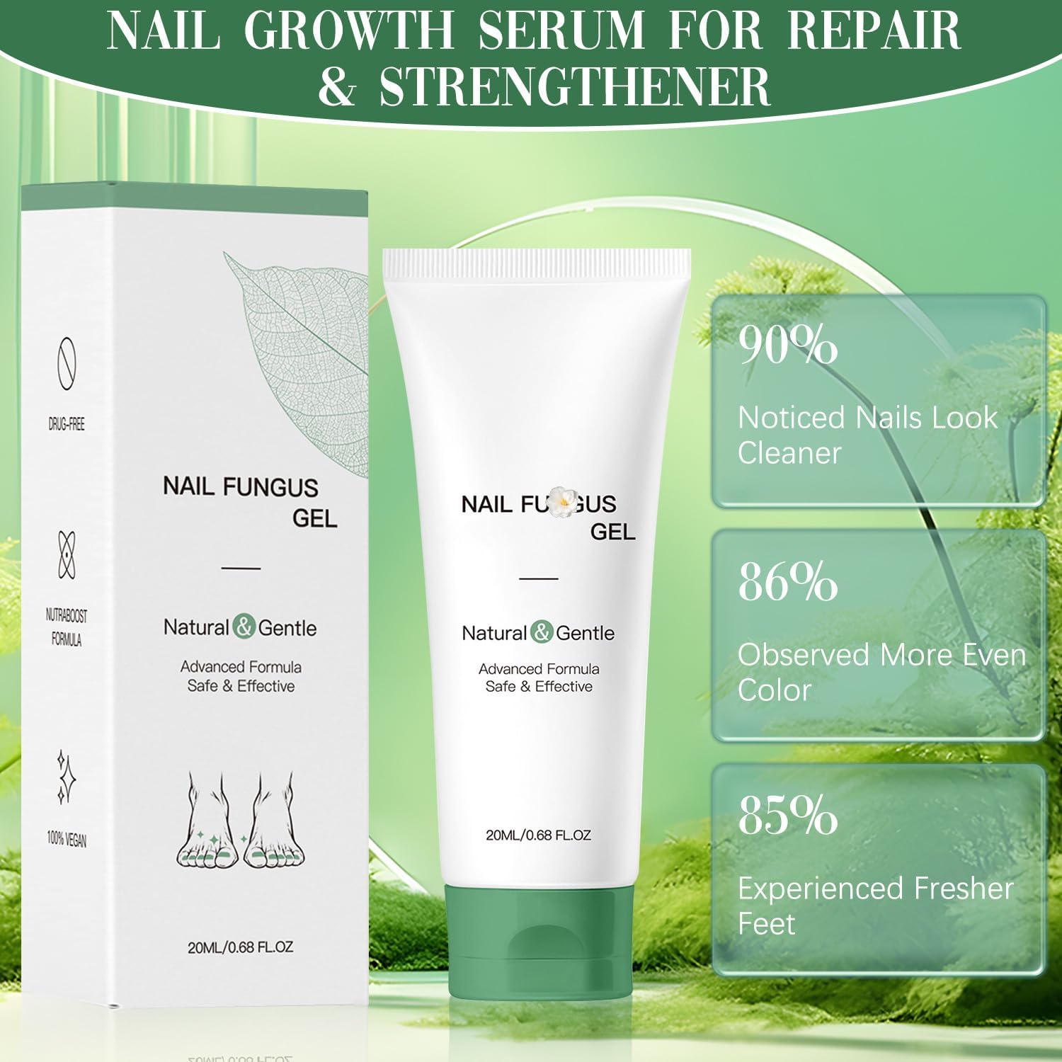 Lmoy 2PCS Nail Repair Gel & Nail Growth Cream – Multi-Purpose Nail Care