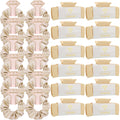 Loanzeg Bridesmaid Hair Claws & Scrunchies — 4.1in Square Clip Set of 8 (Gift Ideas)