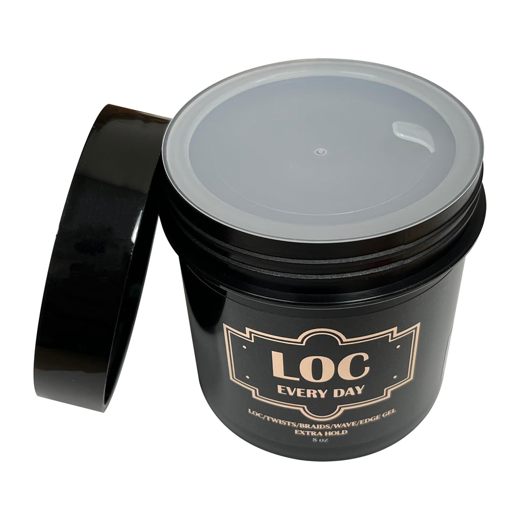 LOC EVERY DAY Braid Gel | Extreme Hold (8 oz) – Smooths Frizz, Defines Edges, High Shine