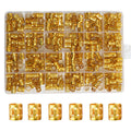 Loceast 400PCS Gold Hair Cuffs & Dreadlock Beads for Braids – Aluminum, Adjustable, Box Braids (Golden)