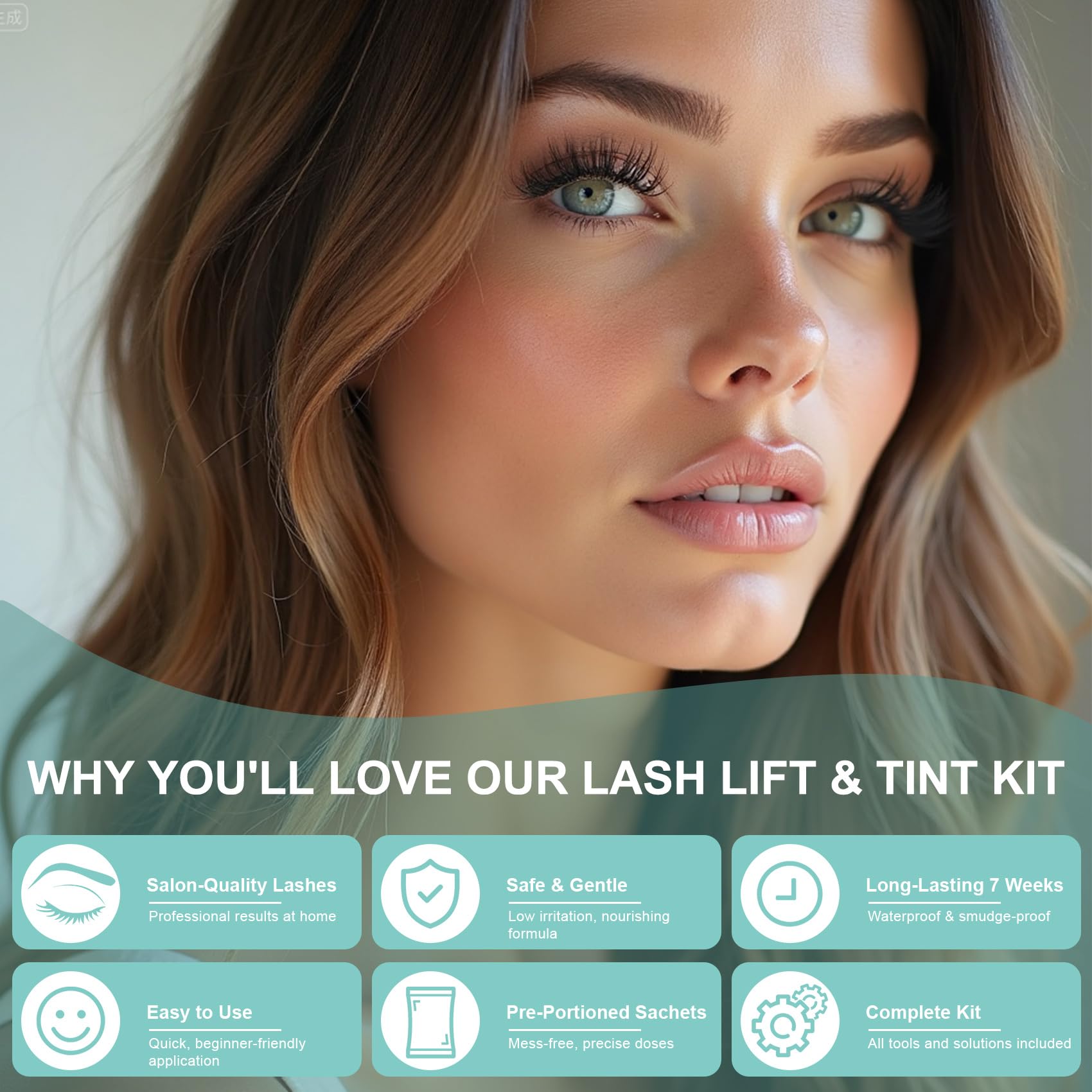 Loeland Lash Lift Kit - Long-Lasting Curl & Color, At-Home Salon-Quality