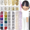 LOIKMIUP Hair & Face Gems Kit with Glue, Pearls, Glitter & Tools