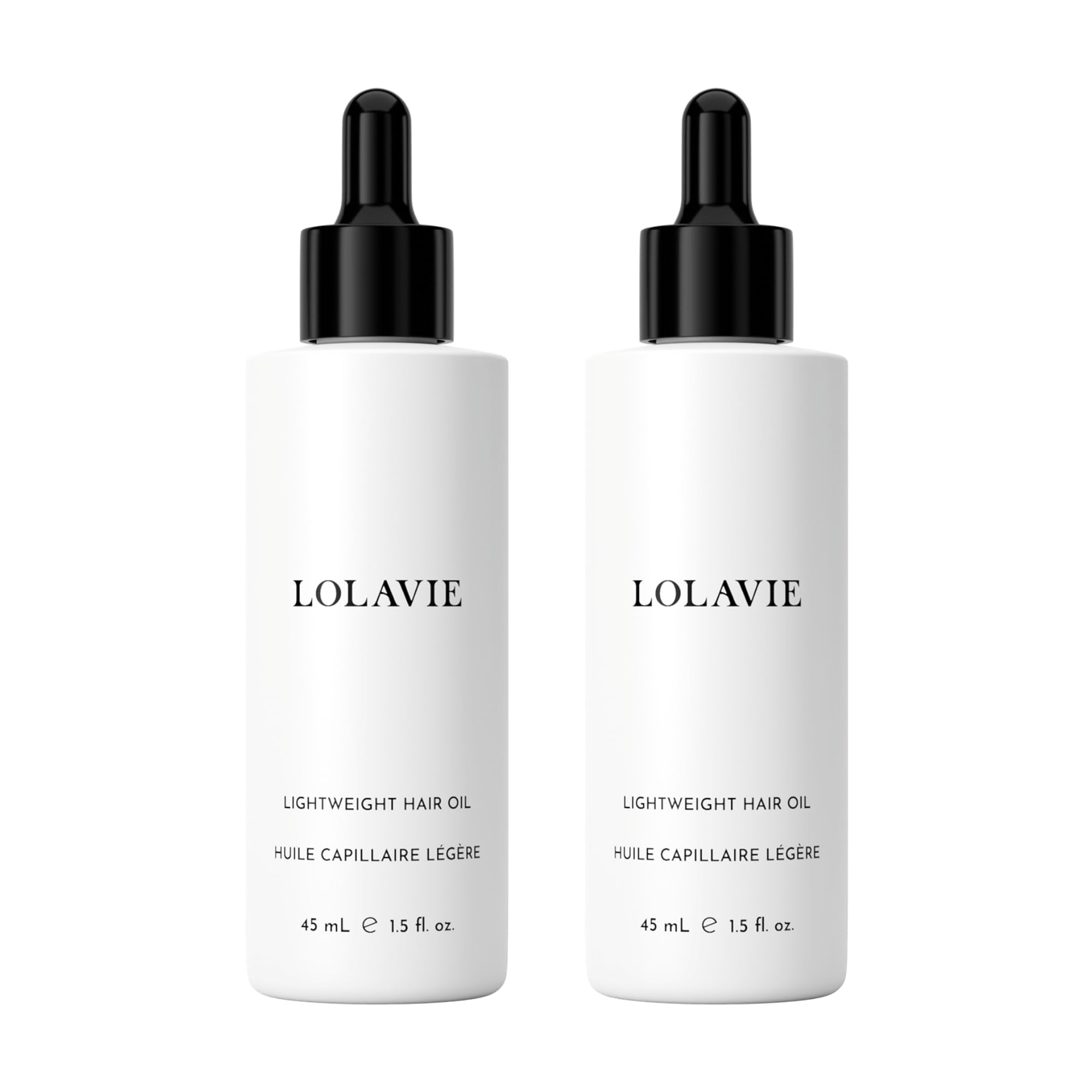 LolaVie Lightweight Hair Oil – 1.5 oz (2 Pack) | Weightless Shine, Frizz Control, Color Safe