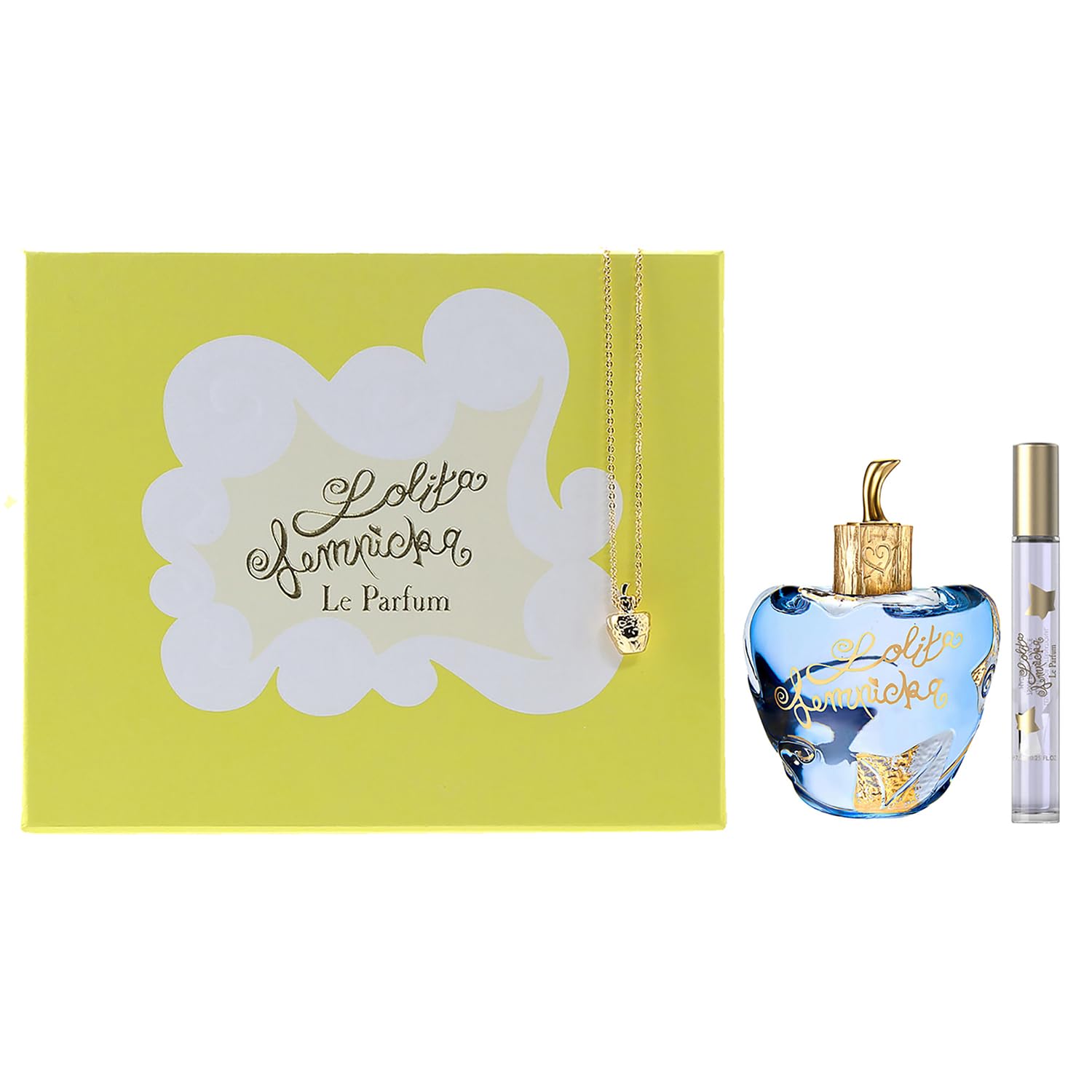 Lolita Lempicka Le Parfum Gift Set - 3.4 oz EDP + Necklace & 0.25 oz Travel Spray