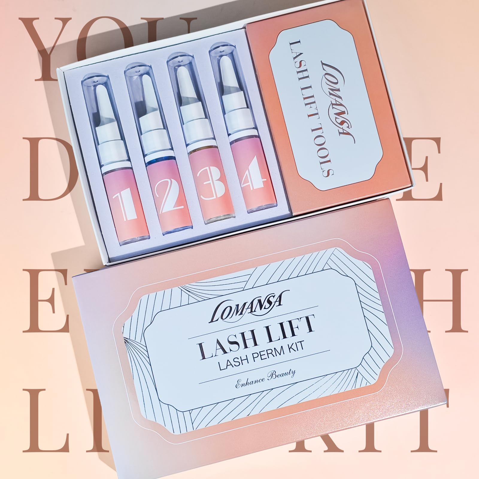 Lomansa Eyelash Lift Kit | At-Home Lash Perm with Natural Curls