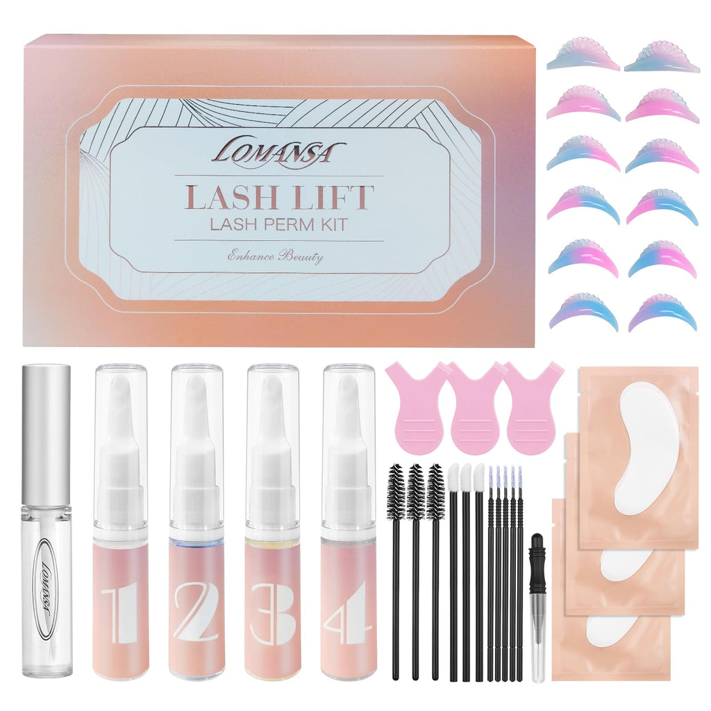 Lomansa Eyelash Lift Kit | At-Home Lash Perm with Natural Curls