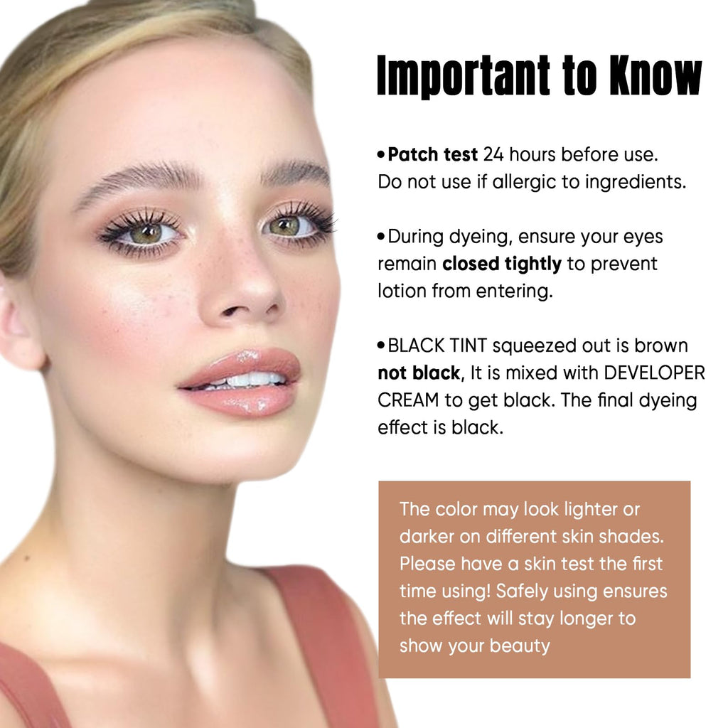 Lomansa Lash Tint Kit — Instant Lash & Brow Tint, Natural Look, Up to 4 Weeks, At-Home Salon Quality