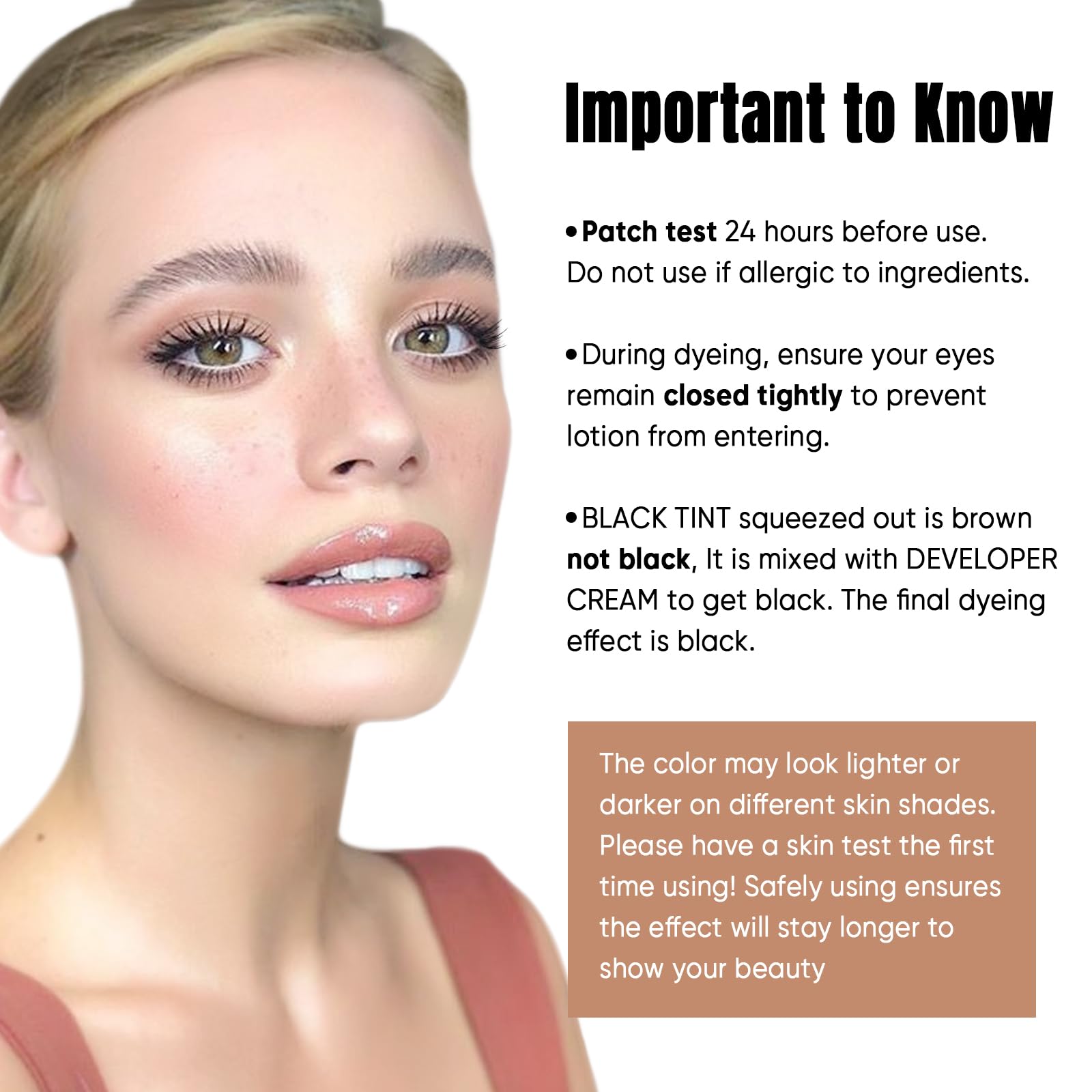 Lomansa Lash Tint Kit — Instant Lash & Brow Tint, Natural Look, Up to 4 Weeks, At-Home Salon Quality