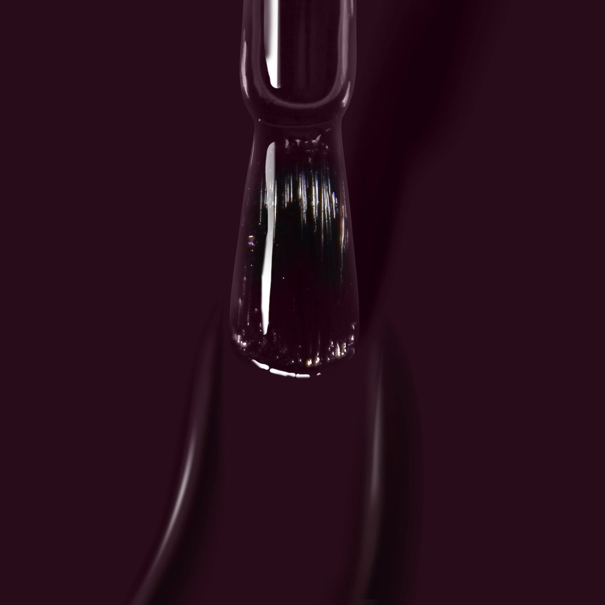 LONDONTOWN UV/LED Gel Nail Polish – Glossy Deep Purple Bell in Time, 12ml