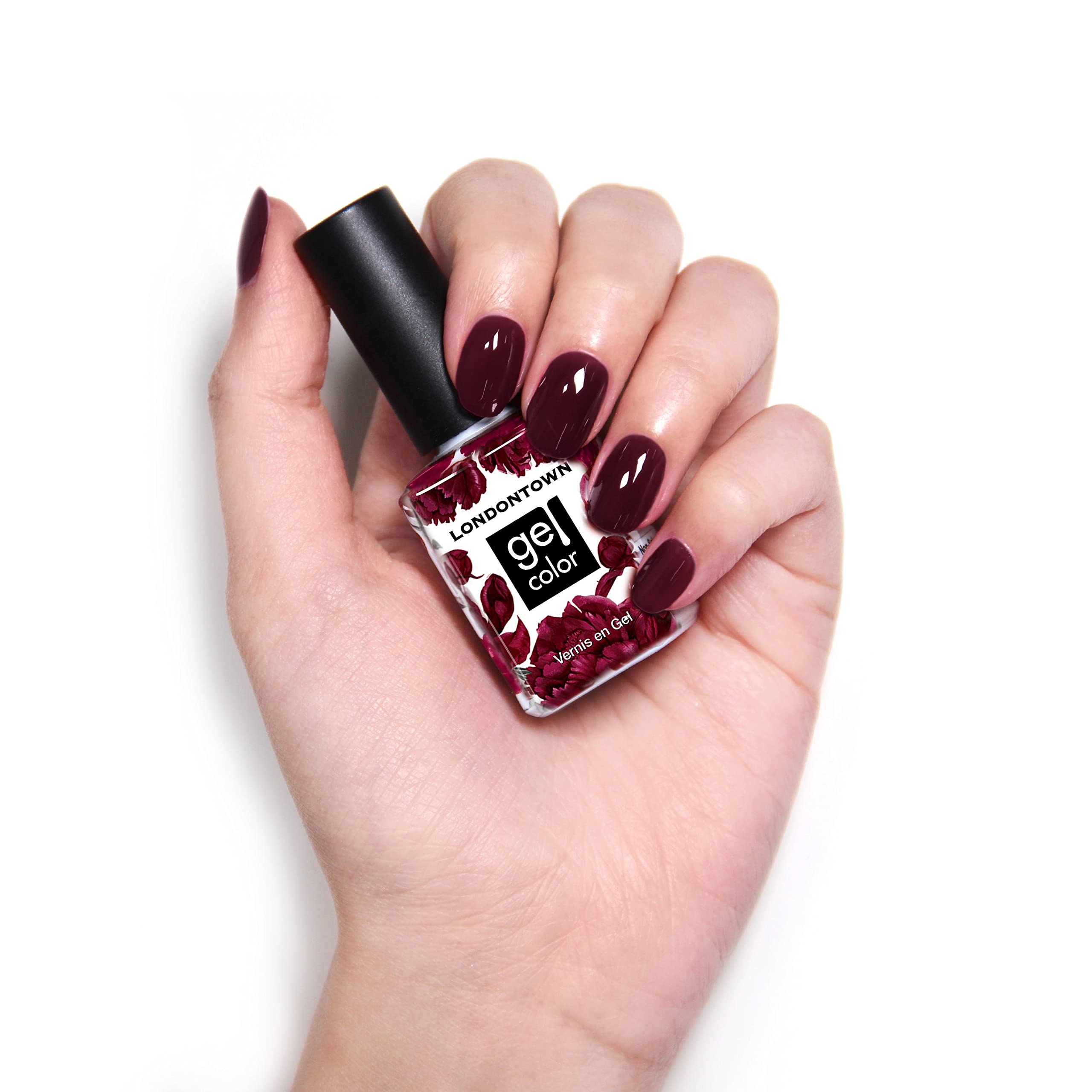 LONDONTOWN UV/LED Gel Nail Polish – Glossy Deep Purple Bell in Time, 12ml